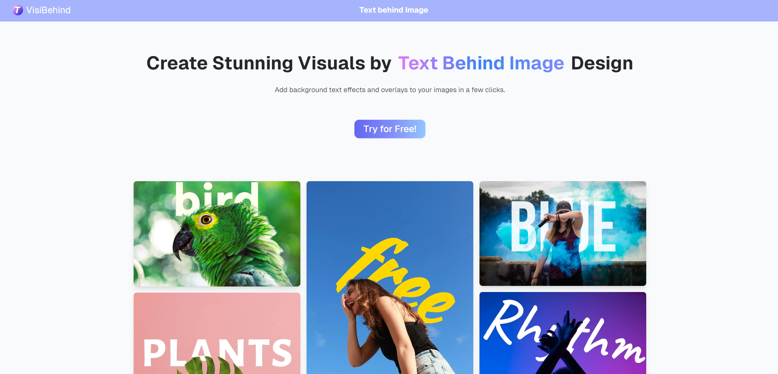 VisiBehind：可在照片主体后嵌入文字的在线图编辑工具