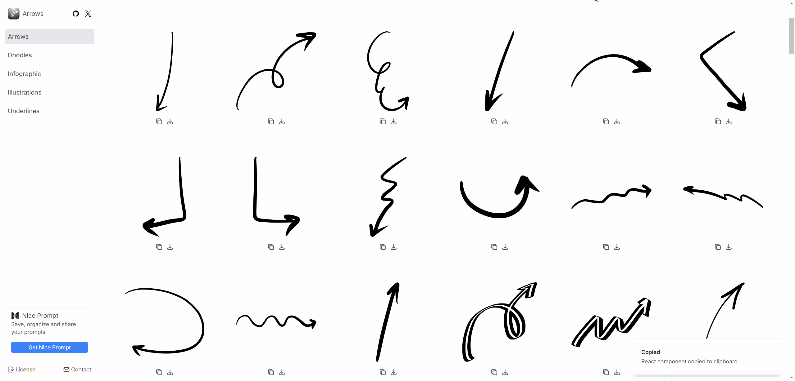 Handy Arrows：手绘风格图标、箭头、贴纸免费复制下载