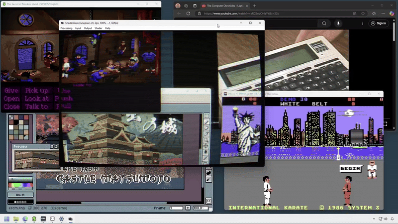 ShaderGlass:可以叠加在任意桌面应用上的复古电视效果滤镜