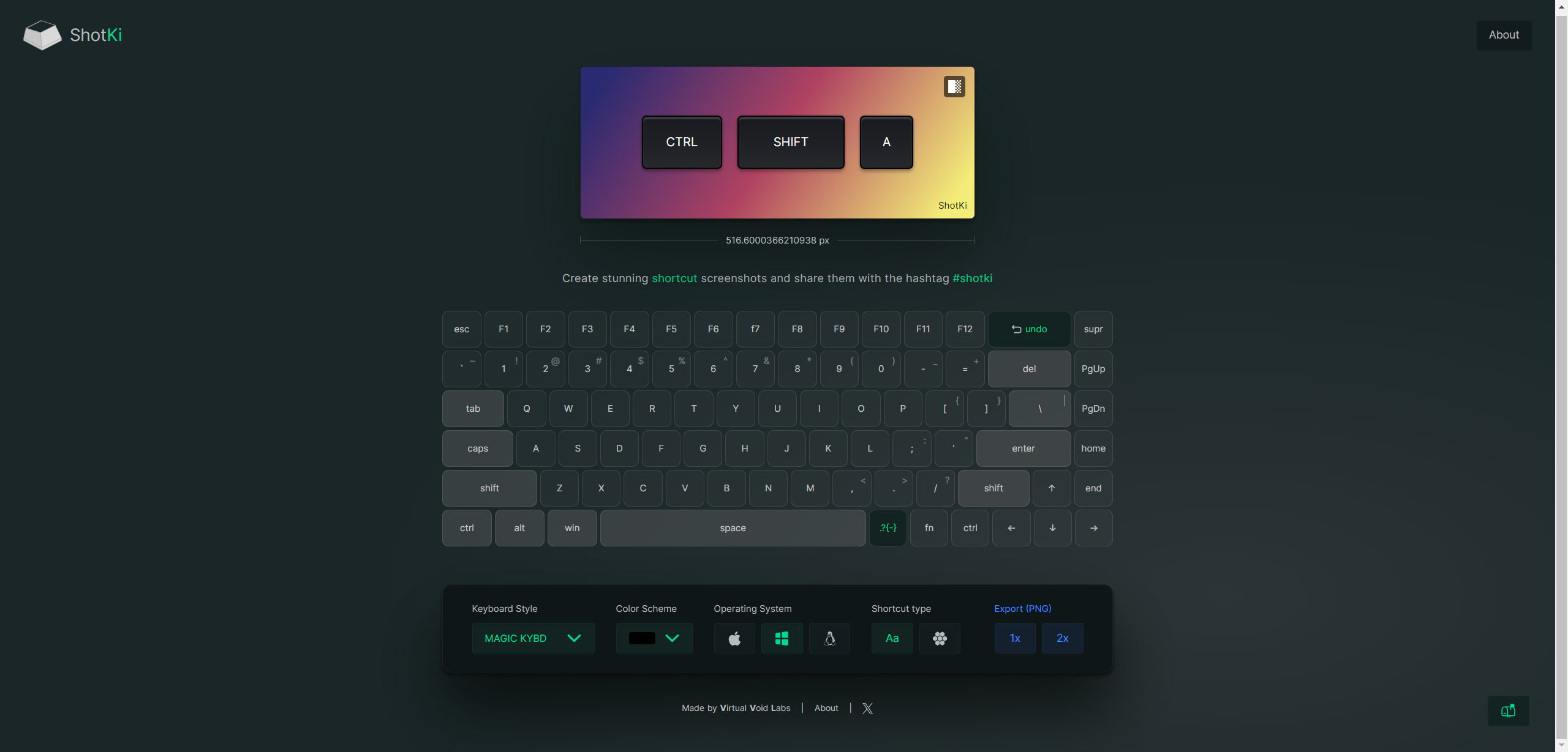 ShotKi：快捷键演示图片生成器