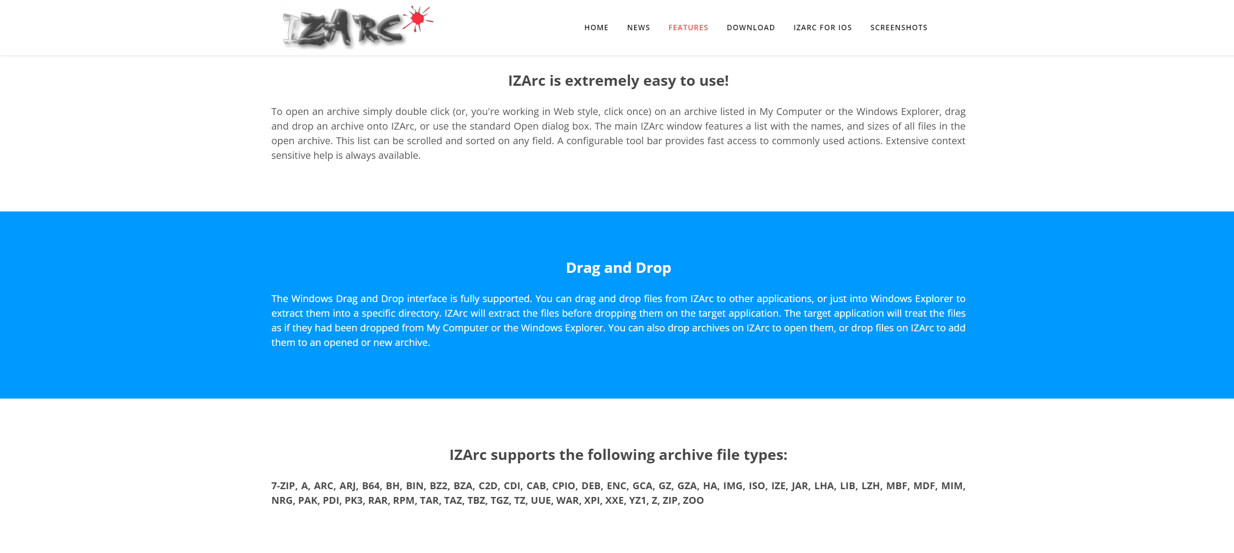 IZArc：功能强大而齐全的免费文件压缩软件